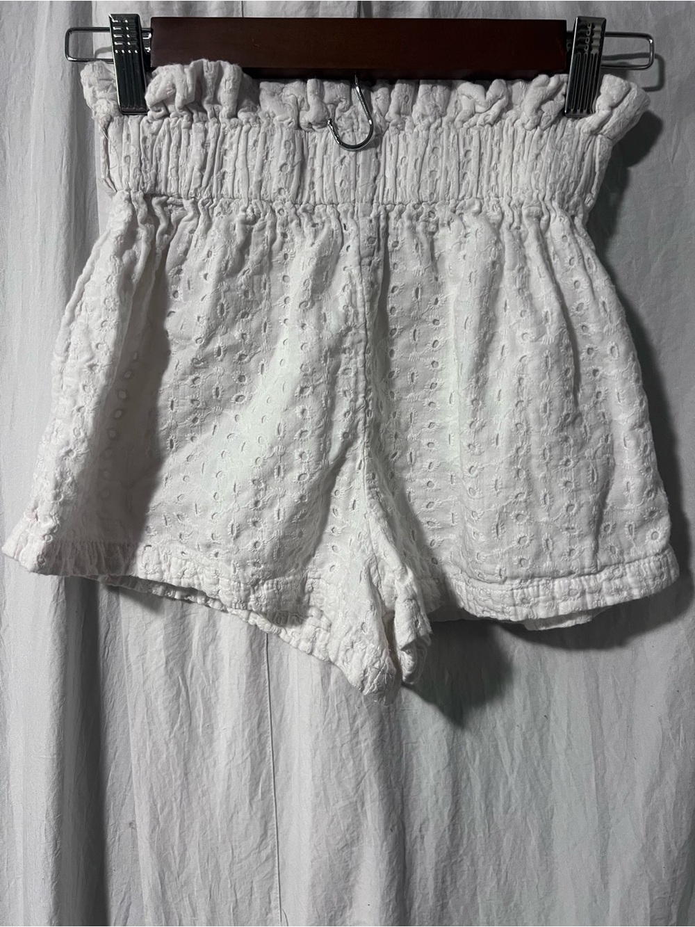 XS highwaist white summer short